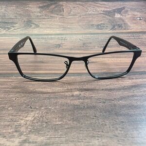 Ray Ban RB 6238 2509 Black Metal Rectangle Eyeglasses Frames 53 17 145 FRAMES